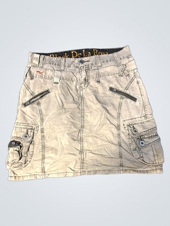 Dela Rosa Black Cargo Mini Skirt