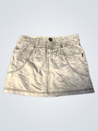 Diesel Gray Cargo Mini Skirt