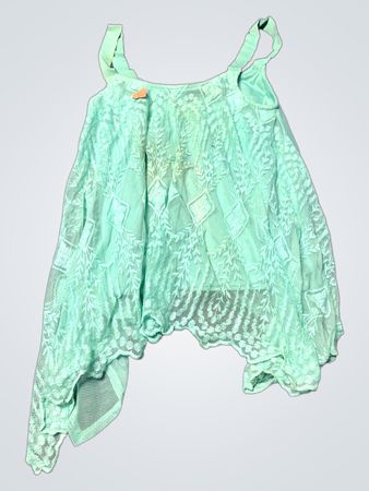 Mint Green Sheer Top