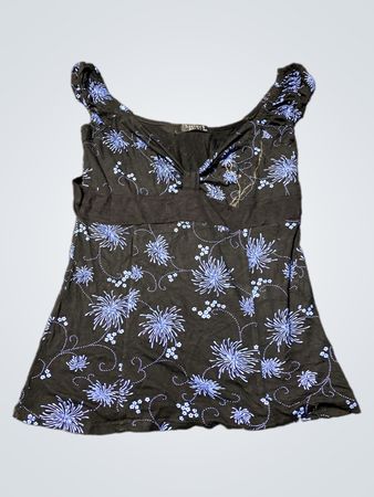 Sisters Floral Tie Front Top
