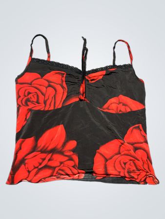 Unbranded Red Rose Print Cami Top