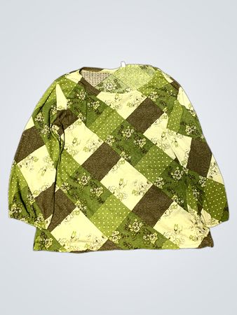 Green Patchwork Sweatshirt