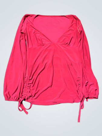 Red Long-Sleeve Top