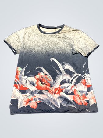T-Shirt with Floral Design