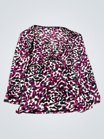 Purple and Black Animal Print Skirt