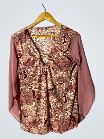 Floral Lace Long Sleeve Blouse