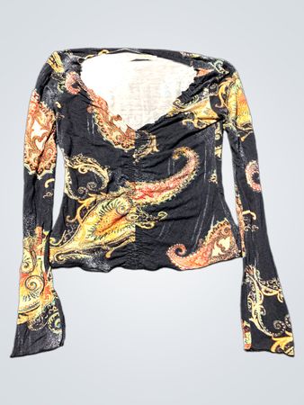 Blouse with Paisley Pattern