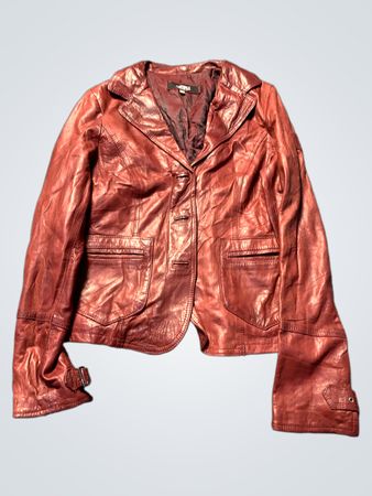 Montana Red Leather Jacket