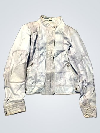 Light Blue Leather Jacket