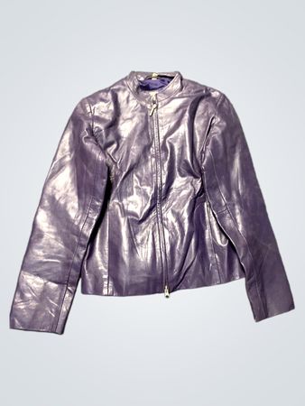 Purple Leather Jacket
