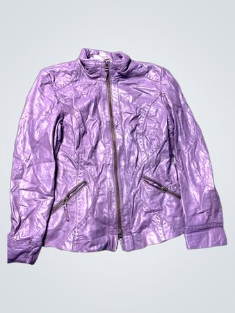 Purple Leather Jacket