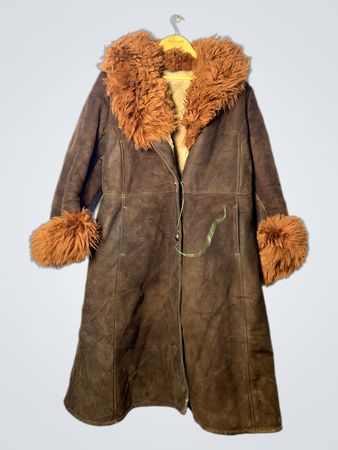 Brown Fur-Lined Coat