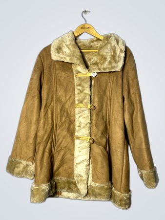 Brown Fur-Lined Coat
