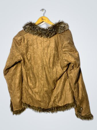 Brown Faux Fur Jacket