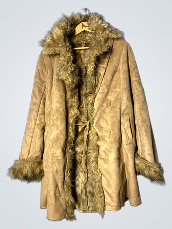 Tan Fur-Lined Coat