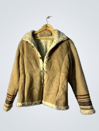Tan Fur-Lined Jacket