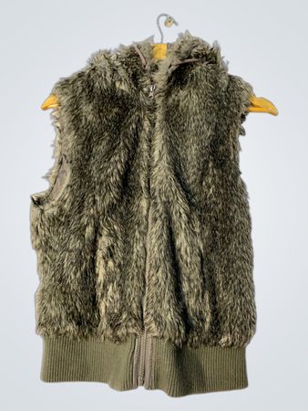 Furry Sleeveless Jacket