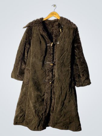 Brown Fur-Lined Coat