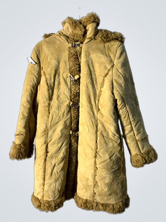 Tan Fur-Lined Winter Coat