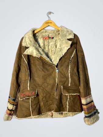 Brown Faux Fur Jacket