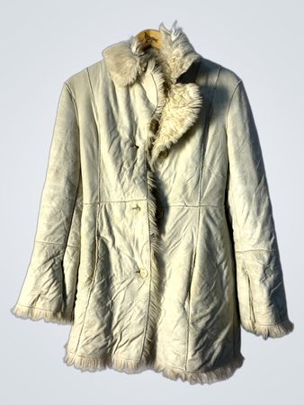 Fur-Lined White Coat