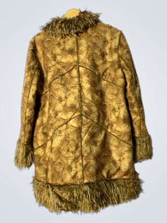 Brown Fur-Trimmed Coat