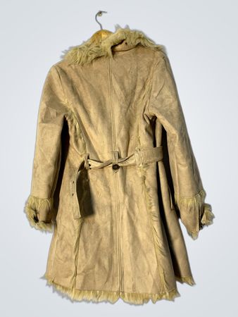 Tan Fur-Lined Coat
