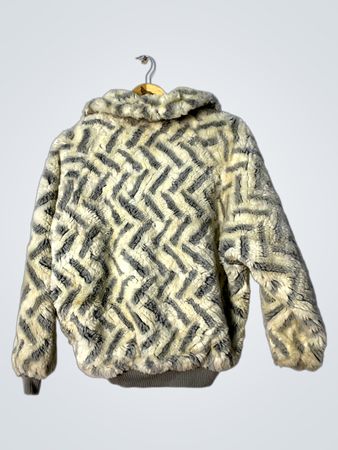 Kangol Faux Fur Zigzag Jacket