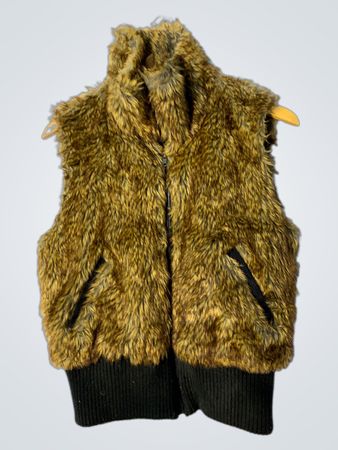 Brown Fuzzy Vest