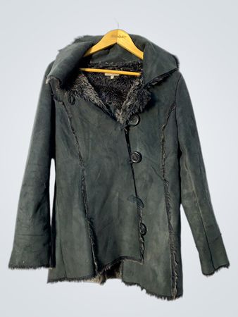 Green Fur-Lined Coat