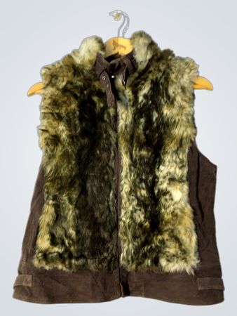 Furry Brown Vest