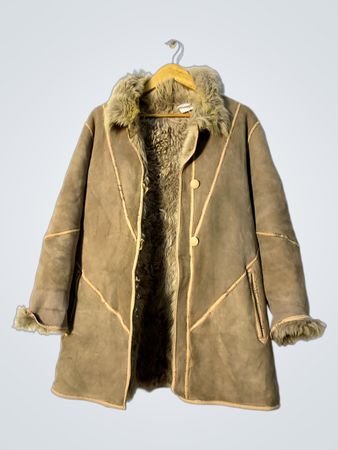 Brown Fur-Lined Coat