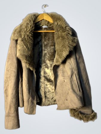 Tan Fur-Lined Jacket