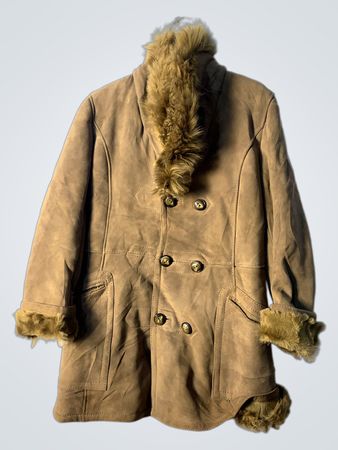 Tan Fur-Lined Coat