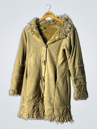 Tan Fur Trimmed Jacket