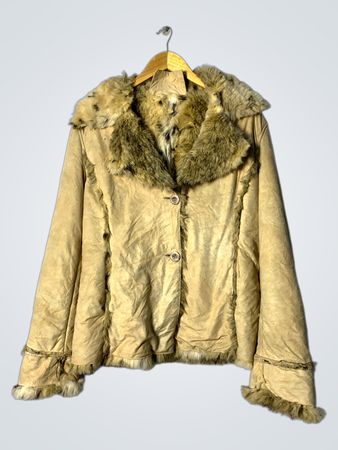 Tan Fur-Lined Jacket