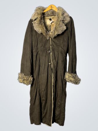 Brown Fur-Lined Winter Coat