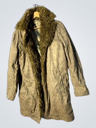 Tan Fur-Lined Coat