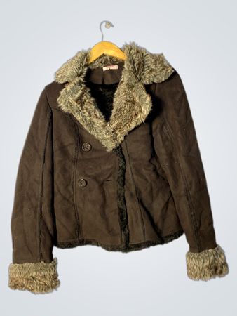 Brown Fur-Lined Jacket