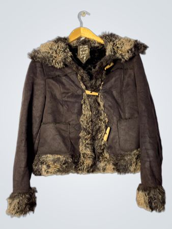 Brown Fur Trim Jacket