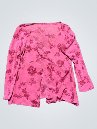 Pink Floral Long-Sleeve Top