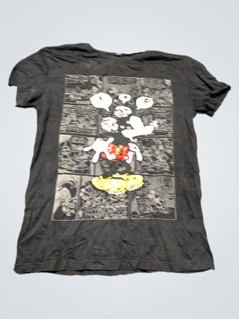 Black T-Shirt with Mickey Mouse Design