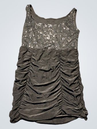 Black Ruched Tank Top