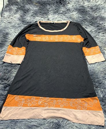Black and Orange Dress