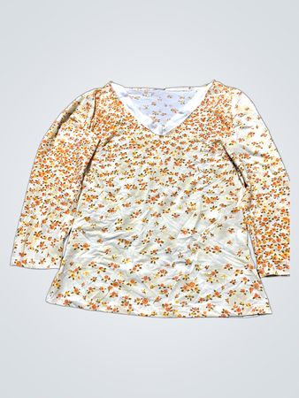 H&M Floral Long-Sleeve Blouse