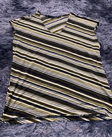 H&M Striped V-Neck Cami Top
