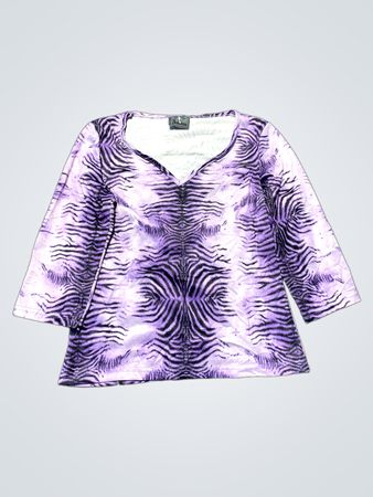 Purple Zebra Print Top