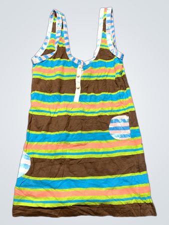 Brown Striped Tank Top