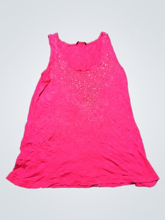 Pink Sleeveless Top with Sequins