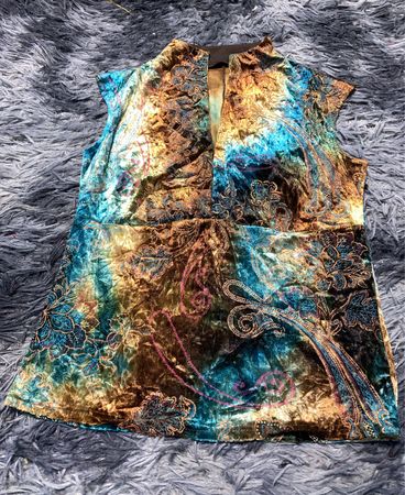 Vest with Paisley Design